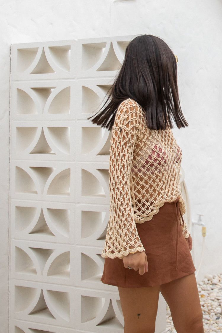 VRG GRL Buena Vista Crochet Top // Natural sold by Verge Girl product image thumbnail 7