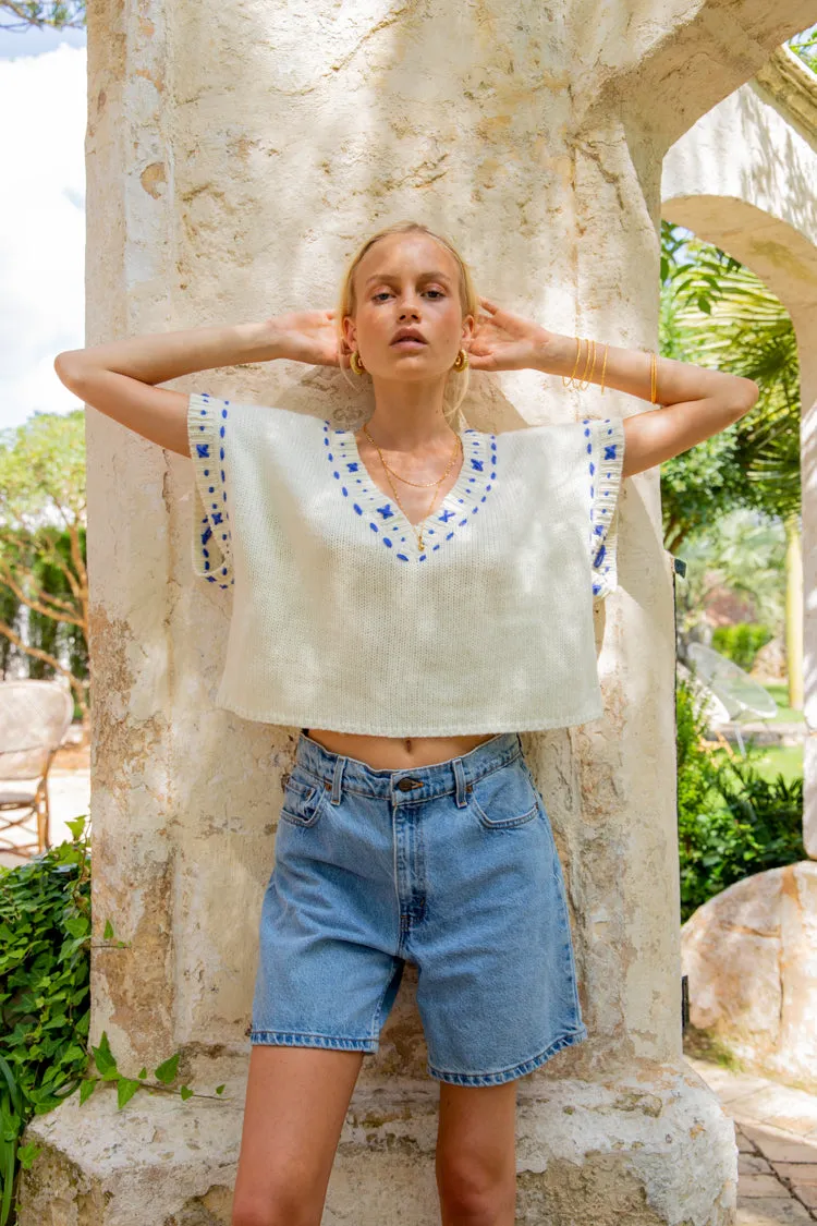 Biarritz Knit Top White sold by Verge Girl product image thumbnail 4