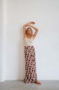 Carmine Bias Cut Maxi Skirt Rustica sold by Verge Girl