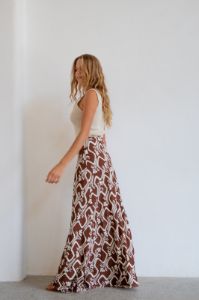 Carmine Bias Cut Maxi Skirt Rustica sold by Verge Girl