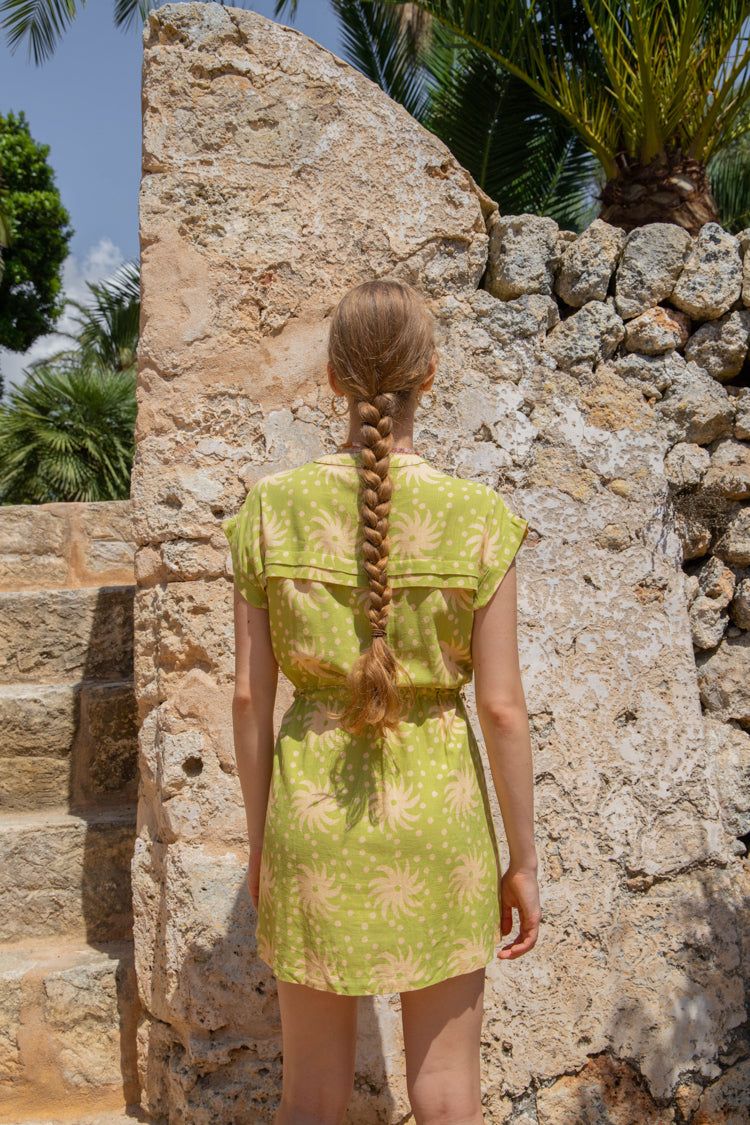 VRG GRL Art of Style Mini Dress // Green sold by Verge Girl product image thumbnail 7