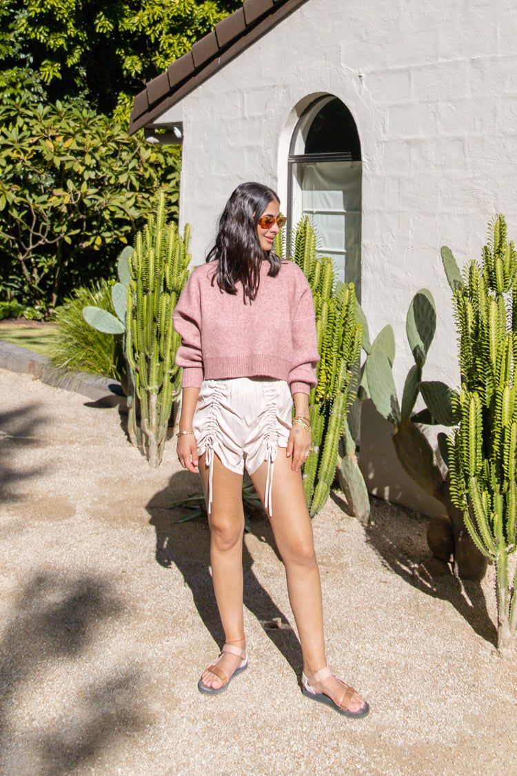 Cali Forever Cropped Knit Jumper Rose sold by Verge Girl product image thumbnail 2