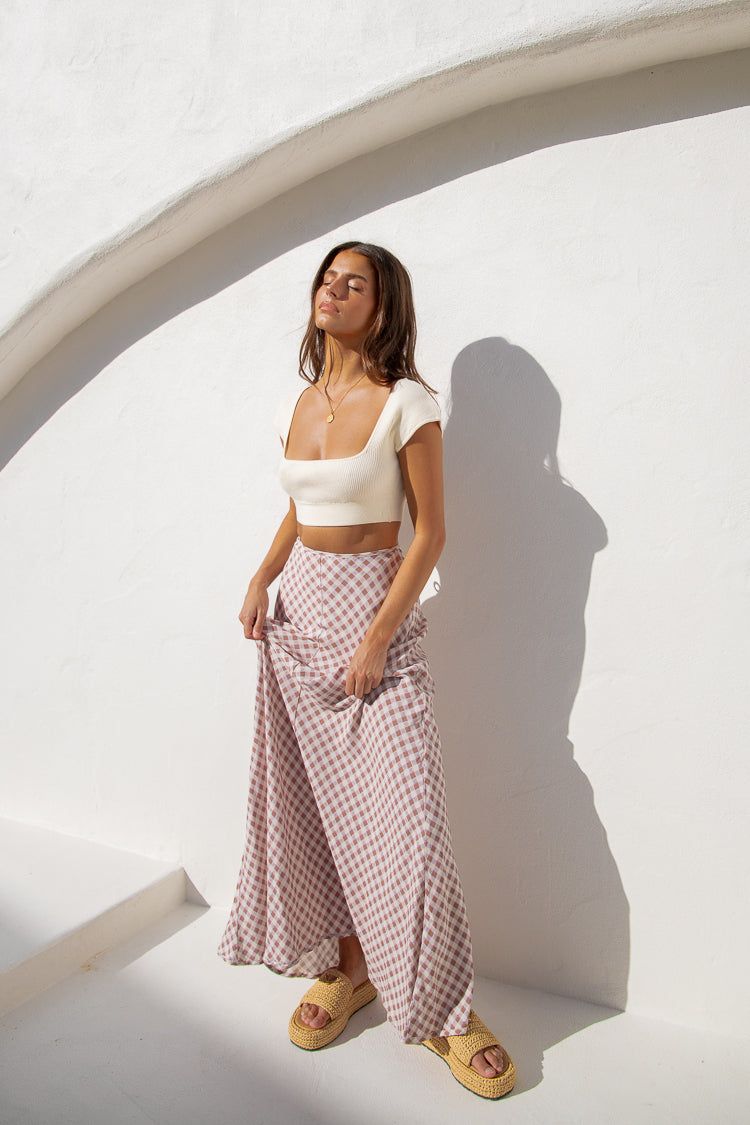 Innovation Knit Crop Top Cream sold by Verge Girl product image thumbnail 2