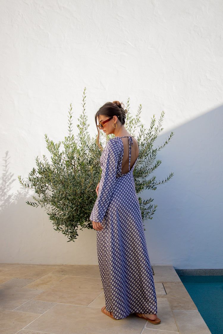 El Mirage Bias Cut Maxi Dress Mauve sold by Verge Girl