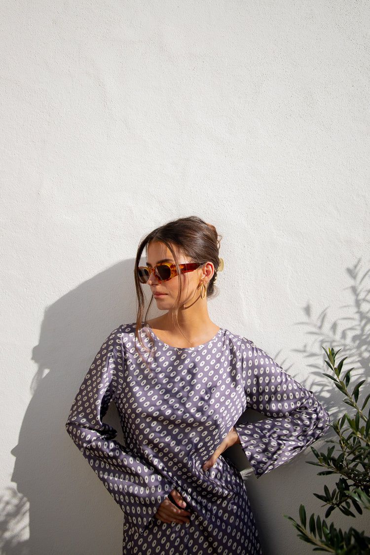 El Mirage Bias Cut Maxi Dress Mauve sold by Verge Girl product image thumbnail 3