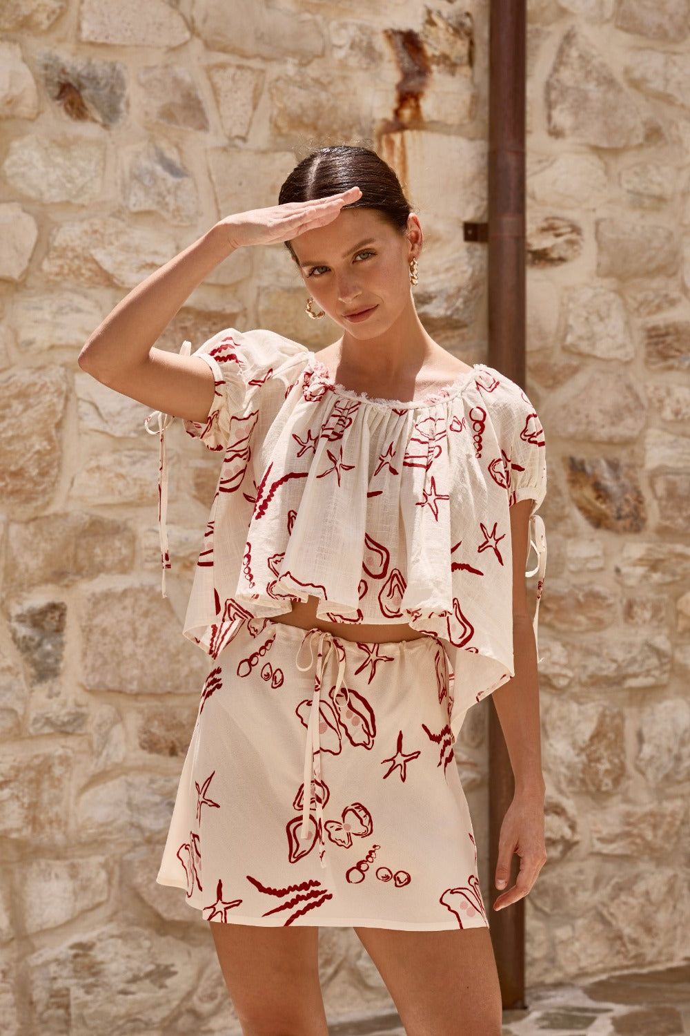 The Way To San Jose Bias Cut Mini Skirt Pearlia sold by Verge Girl product image thumbnail 2