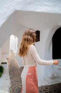 Lily Rose Knit Top Cream sold by Verge Girl