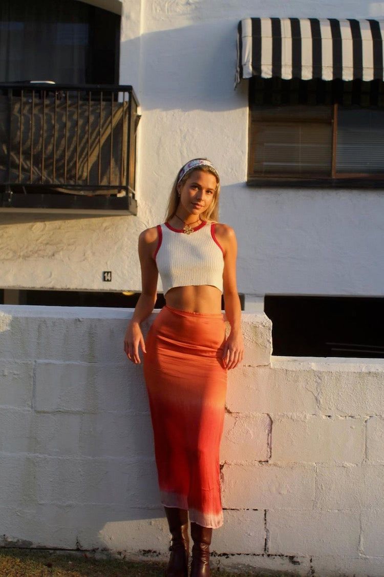 VRG GRL Never Coming Home Ribbed Tank // Cream sold by Verge Girl product image thumbnail 3