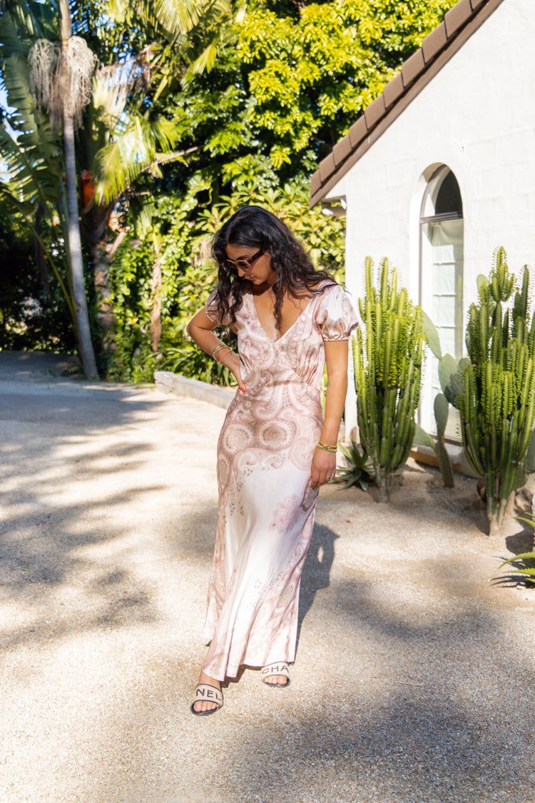 Paloma Bias Cut Maxi Dress Paisley sold by Verge Girl product image thumbnail 4