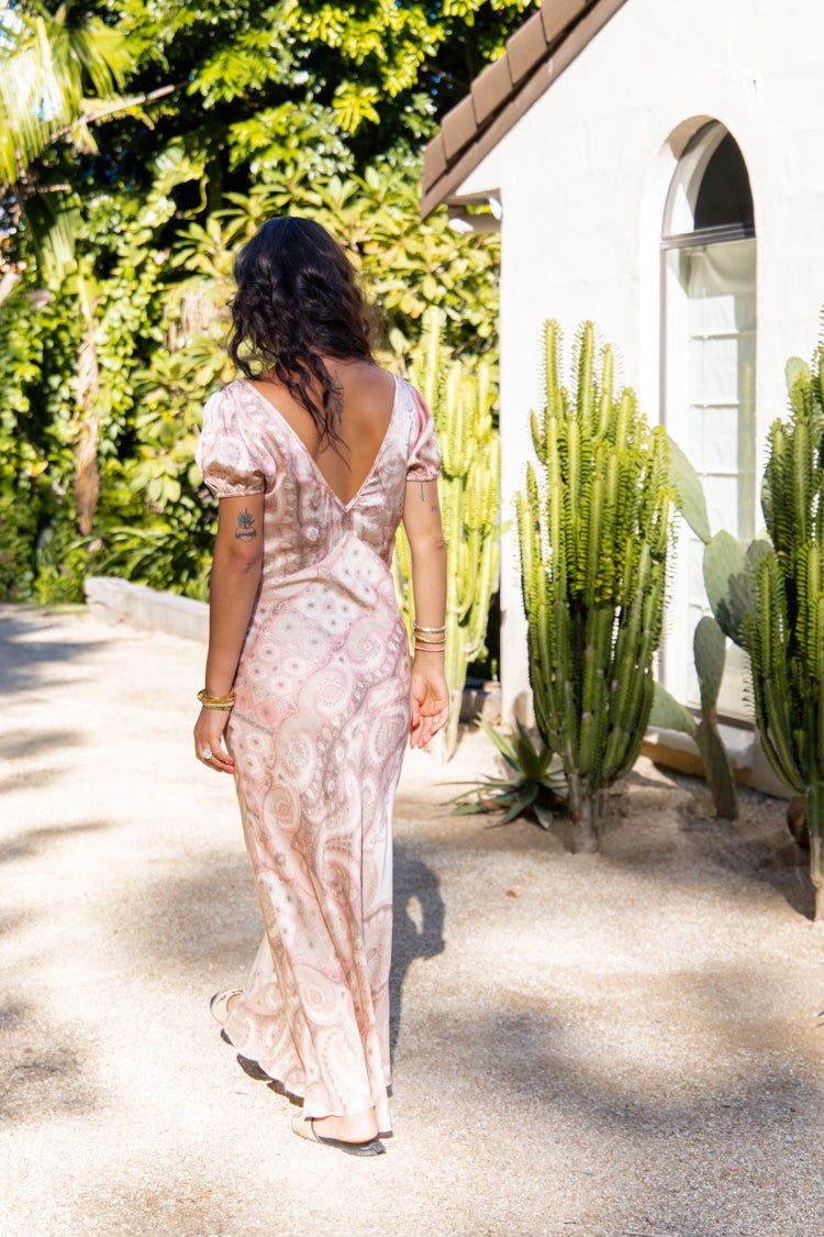 Paloma Bias Cut Maxi Dress Paisley sold by Verge Girl product image thumbnail 2