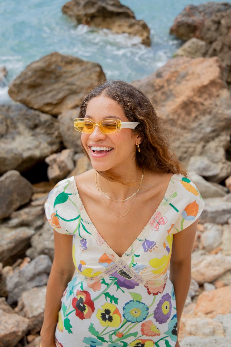 VRG GRL Botanica Bias Cut Linen Maxi Dress sold by Verge Girl product image thumbnail 8