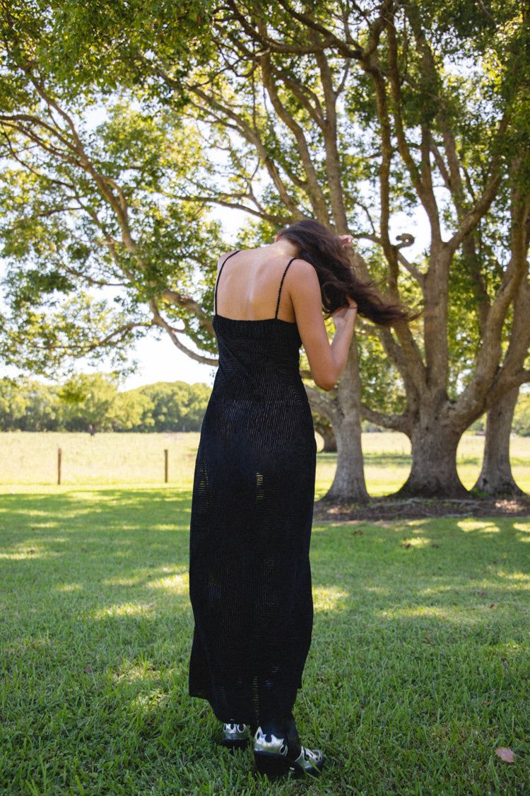 VRG GRL Last Night Bias Cut Maxi Dress // Black sold by Verge Girl product image thumbnail 4