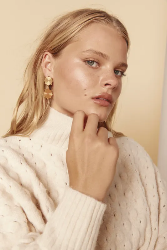 Caila Earrings Gold sold by Verge Girl