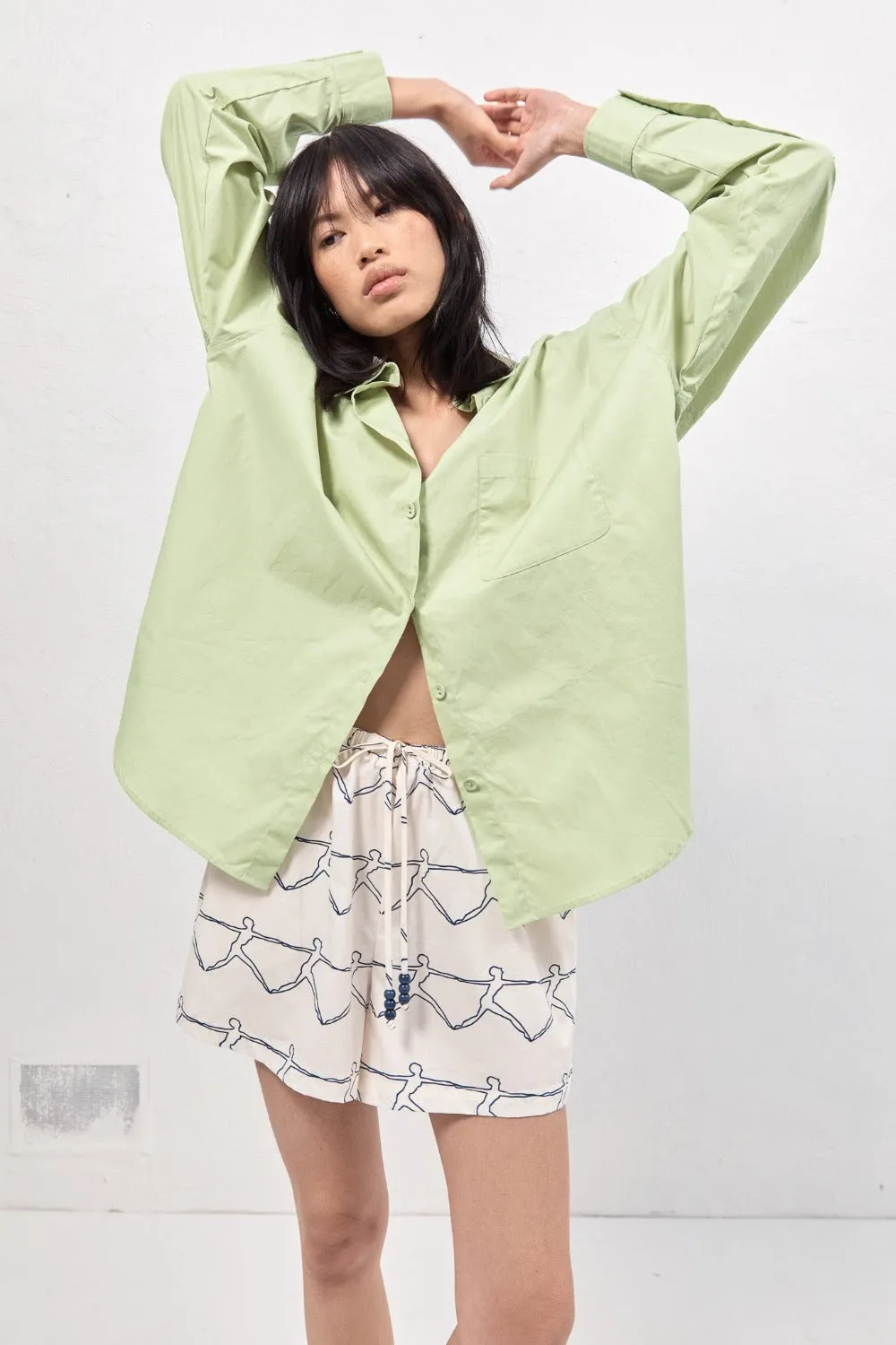 Hanna Shirt Mint sold by Verge Girl