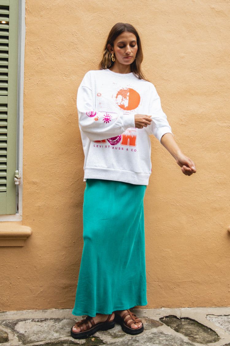 Levi's Here Now Sweatshirt White sold by Verge Girl product image thumbnail 5