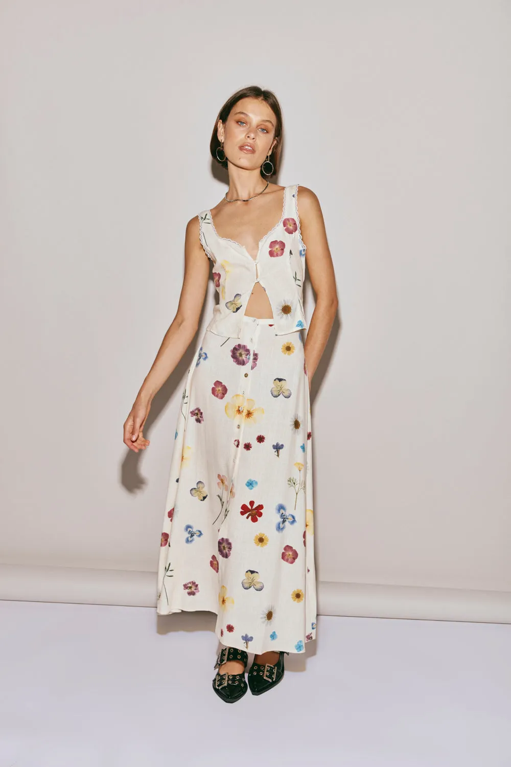 Love Language Midi Skirt Floral sold by Verge Girl product image thumbnail 2