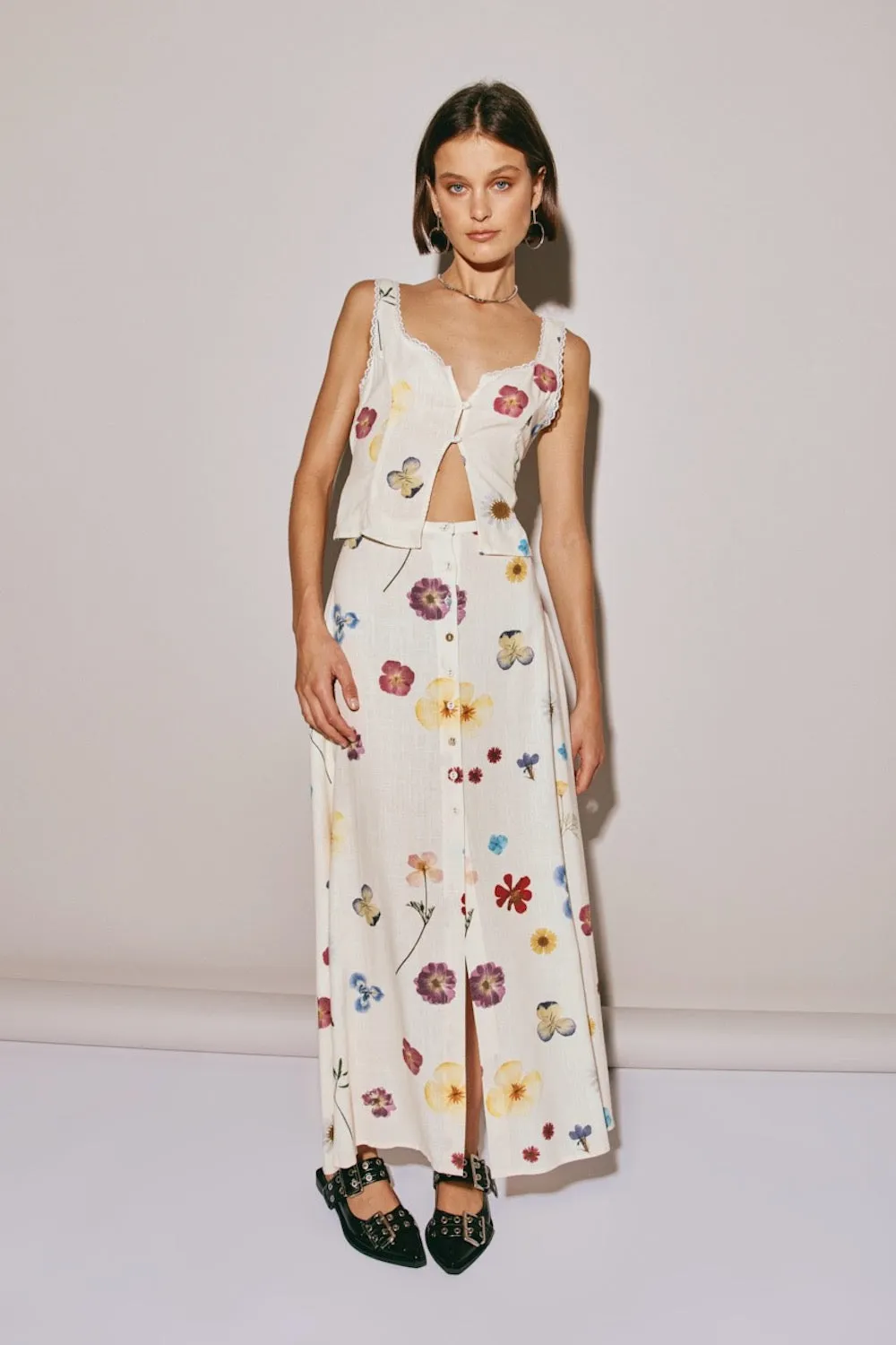 Love Language Midi Skirt Floral sold by Verge Girl