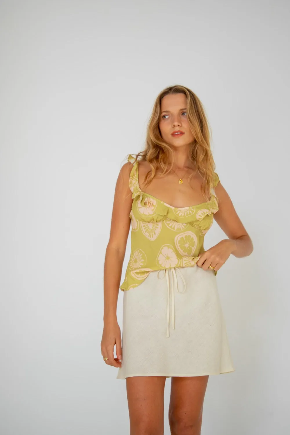 Rosalia Top Lime sold by Verge Girl product image thumbnail 3