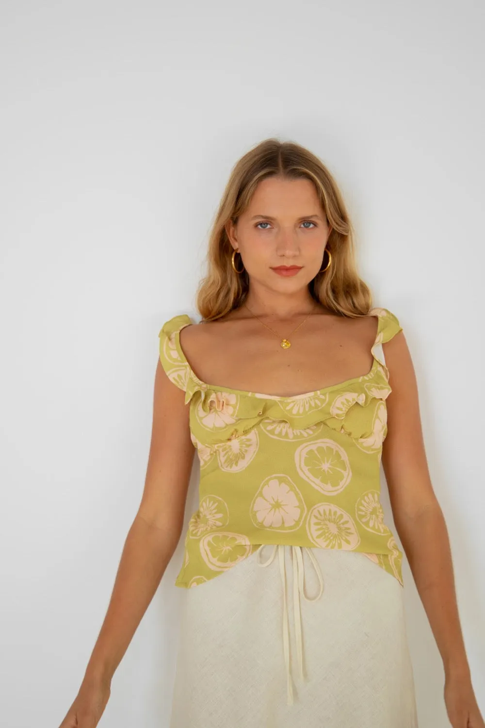 Rosalia Top Lime sold by Verge Girl product image thumbnail 5