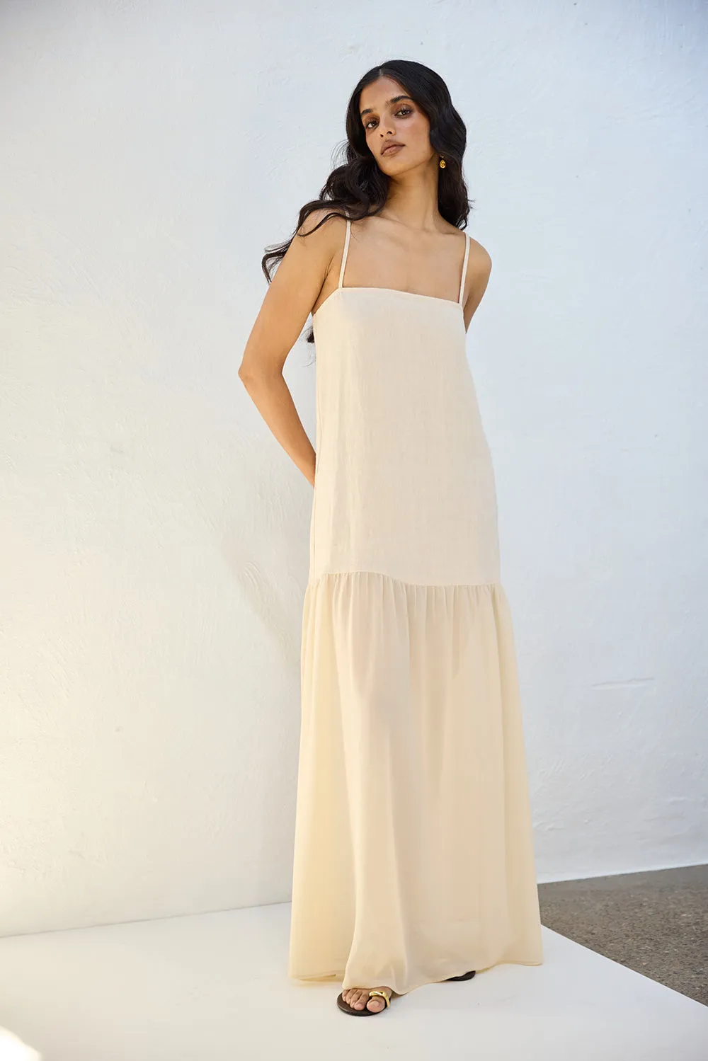 Nora Maxi Dress Natural sold by Verge Girl product image thumbnail 3