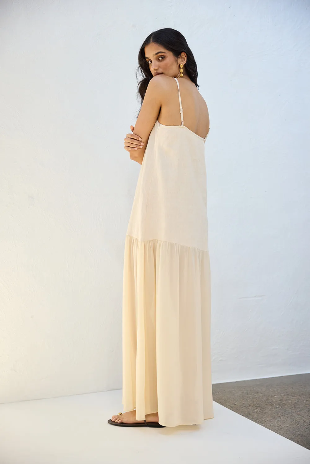 Nora Maxi Dress Natural sold by Verge Girl product image thumbnail 4