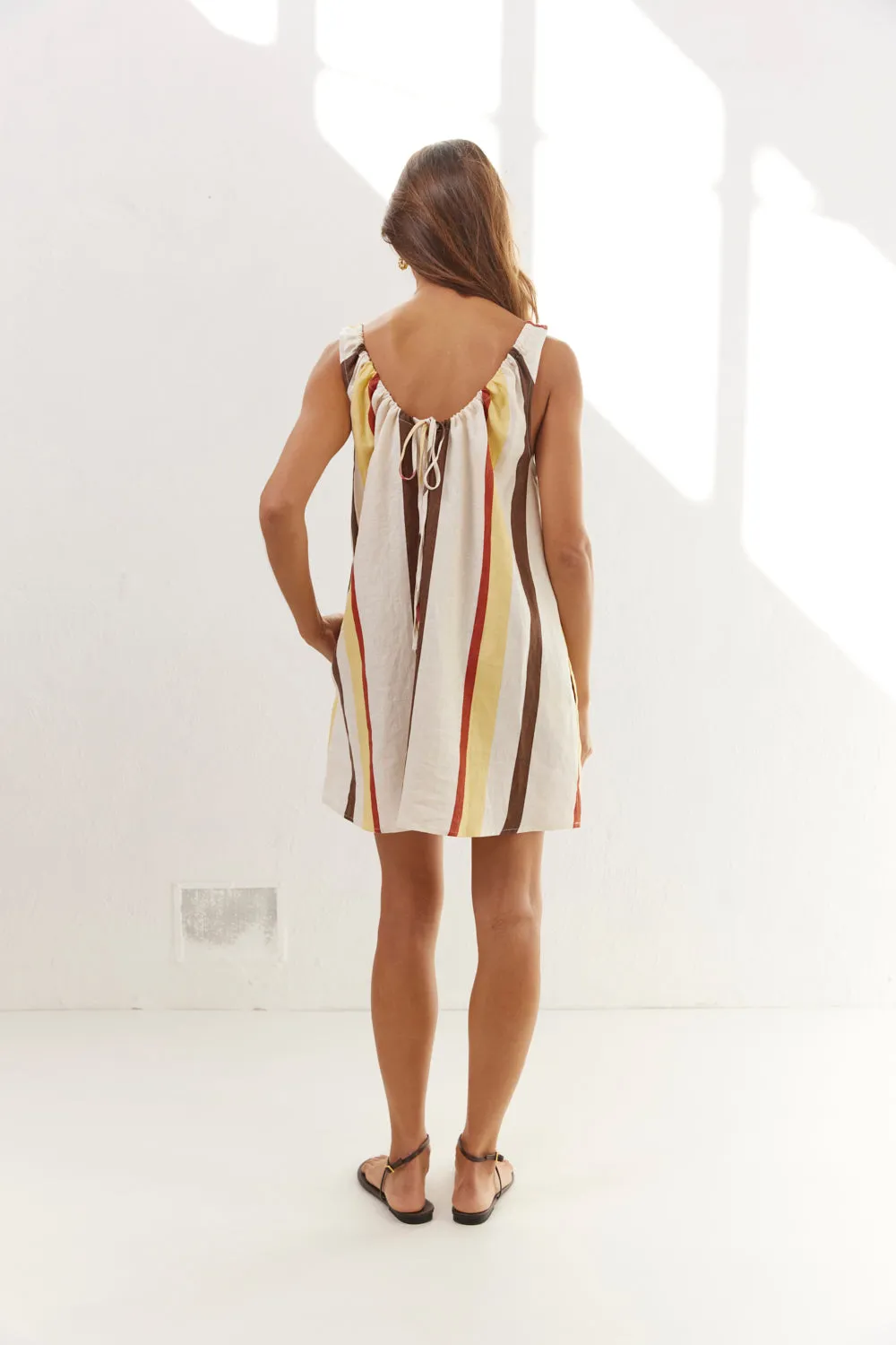 Rio Linen Mini Dress Ace sold by Verge Girl product image thumbnail 4