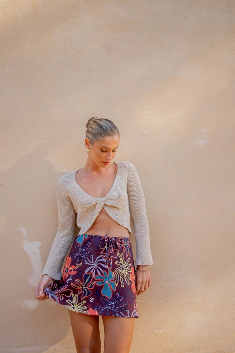 Fatale Knit Top Oatmeal sold by Verge Girl product image thumbnail 5