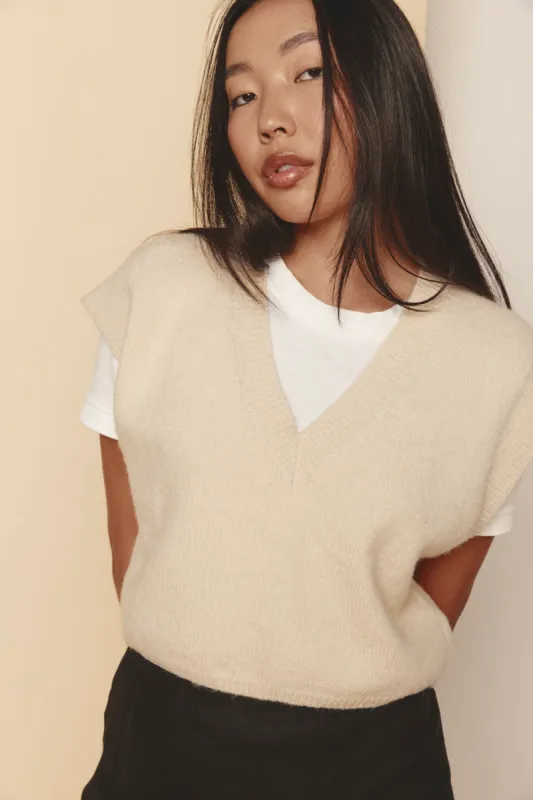 Celina Knit Top Natural sold by Verge Girl
