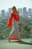 Sanne Maxi Skirt Powder Blue sold by Verge Girl