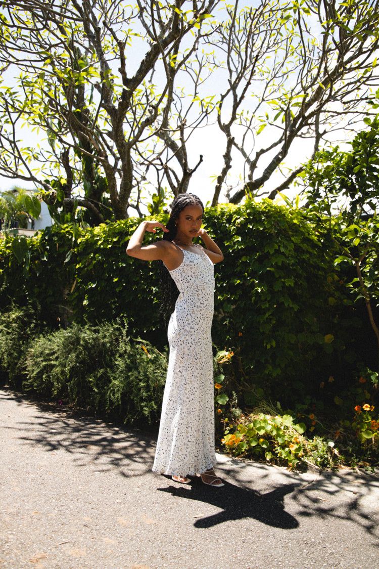 VRG GRL For The Love Bias Cut Maxi Dress // Print sold by Verge Girl product image thumbnail 3