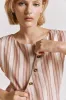 Aria Vest Pink Stripe sold by Verge Girl
