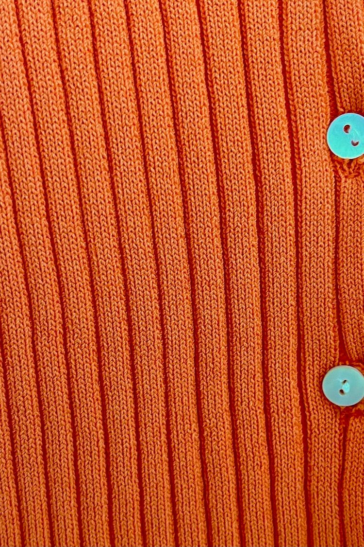 Summer Hues Ribbed Knit Top Orange sold by Verge Girl product image thumbnail 8