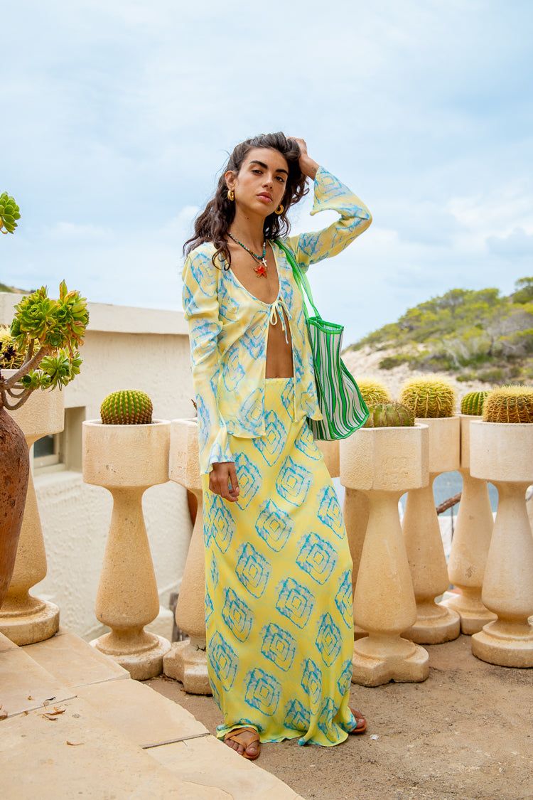 VRG GRL Euphoric Bias Cut Maxi Skirt // Solis sold by Verge Girl