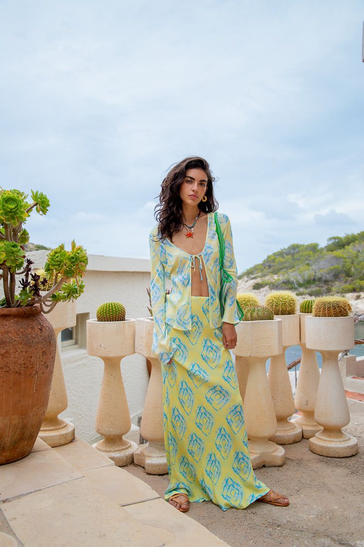 VRG GRL Euphoric Bias Cut Maxi Skirt // Solis sold by Verge Girl product image thumbnail 4