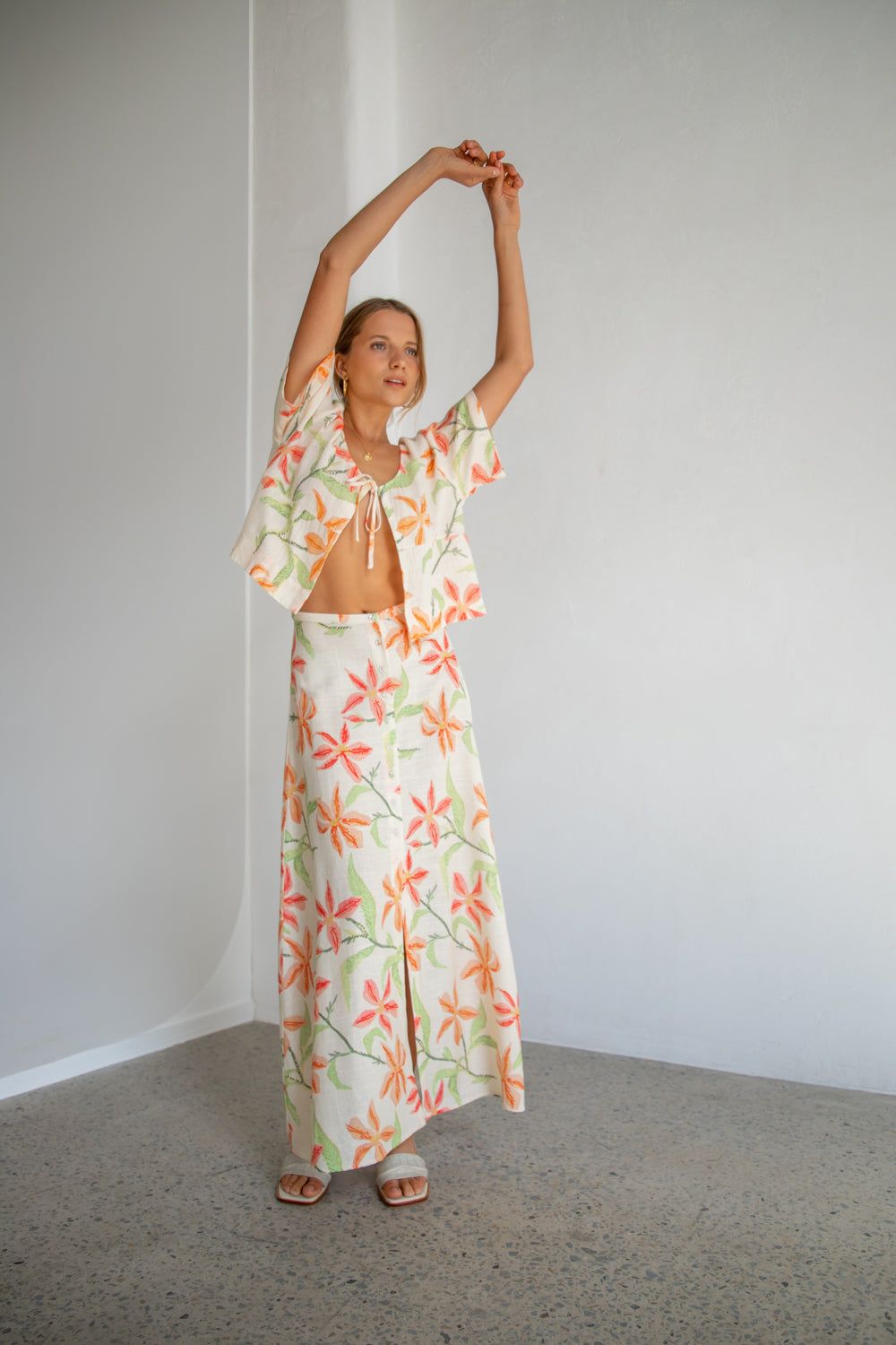 The Sea & I Smock Top Lillies sold by Verge Girl product image thumbnail 3