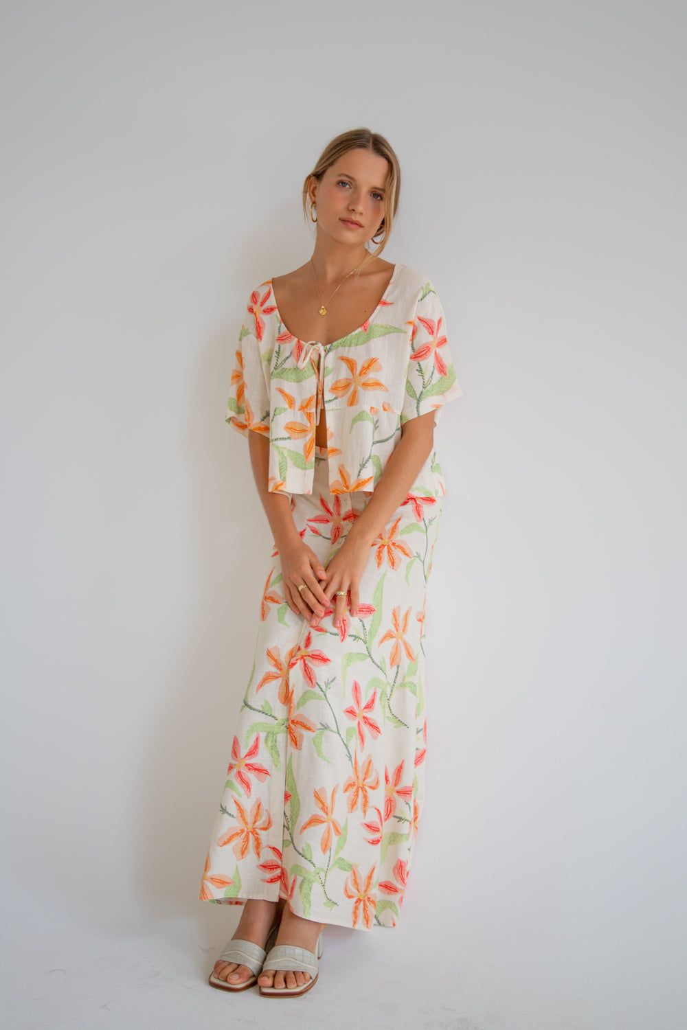 The Sea & I Smock Top Lillies sold by Verge Girl product image thumbnail 5