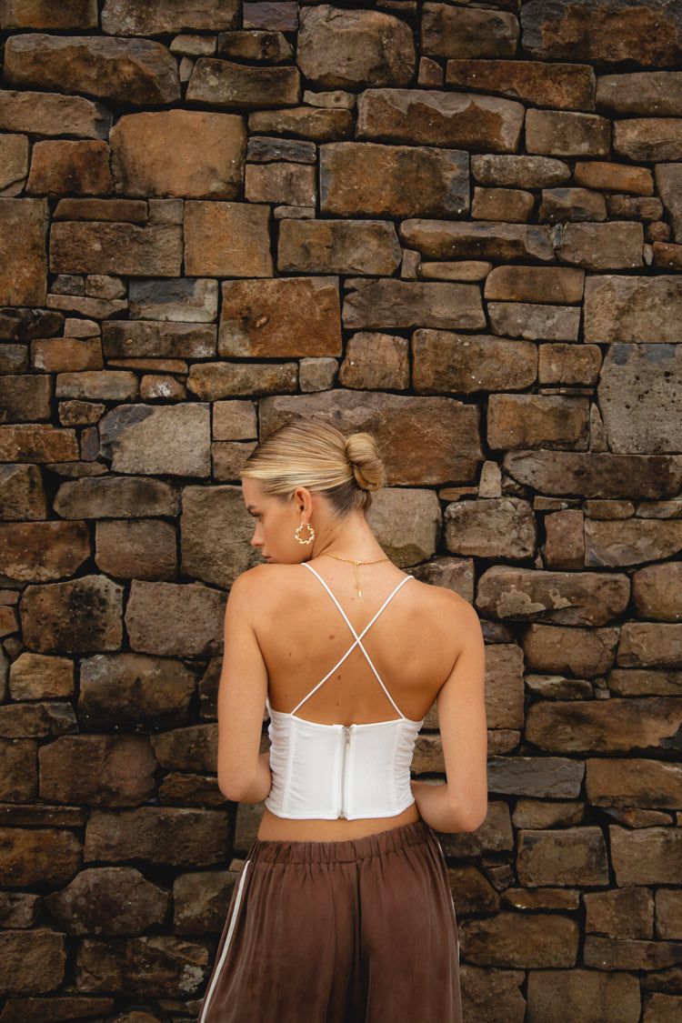 Dusk Mesh Top White sold by Verge Girl product image thumbnail 3