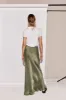 Ena Bias Cut Maxi Skirt Forest sold by Verge Girl