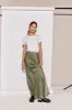 Ena Bias Cut Maxi Skirt Forest sold by Verge Girl
