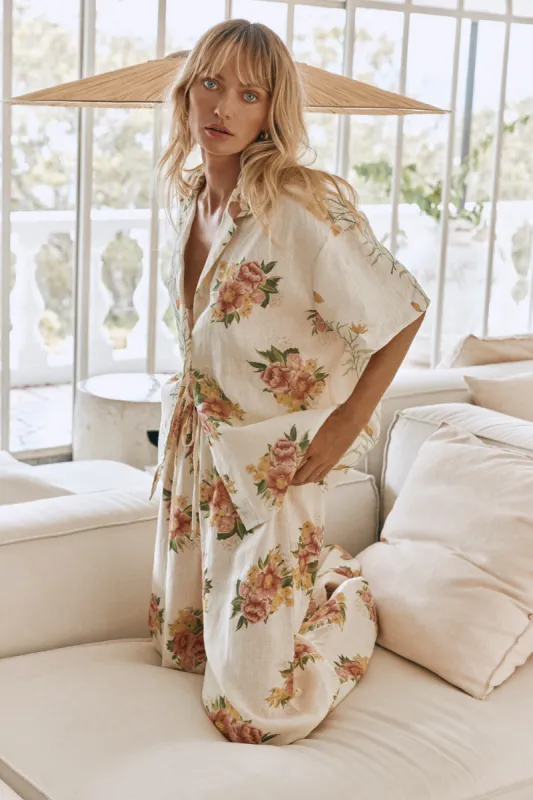 Alba Linen Shirt Nouveaux sold by Verge Girl