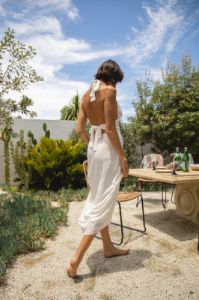 VRG GRL When In Italy Halter Midi Dress // White sold by Verge Girl