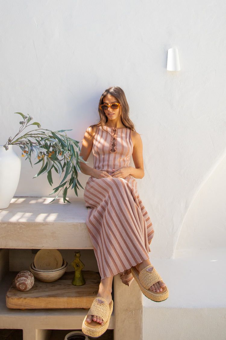 El Mar Knit Maxi Dress Terracotta sold by Verge Girl product image thumbnail 4