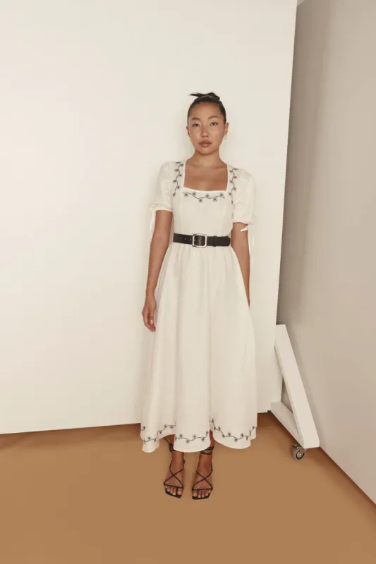 Lucy Linen Maxi Dress Daisy sold by Verge Girl