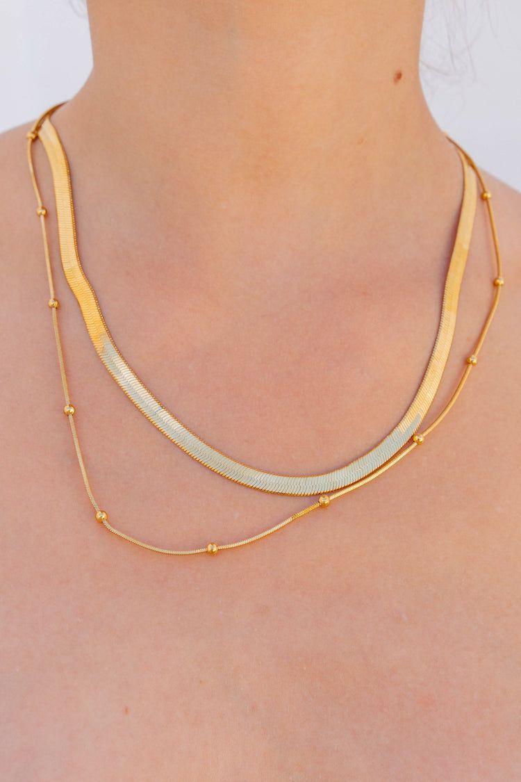 Bold Moves Necklace Gold sold by Verge Girl