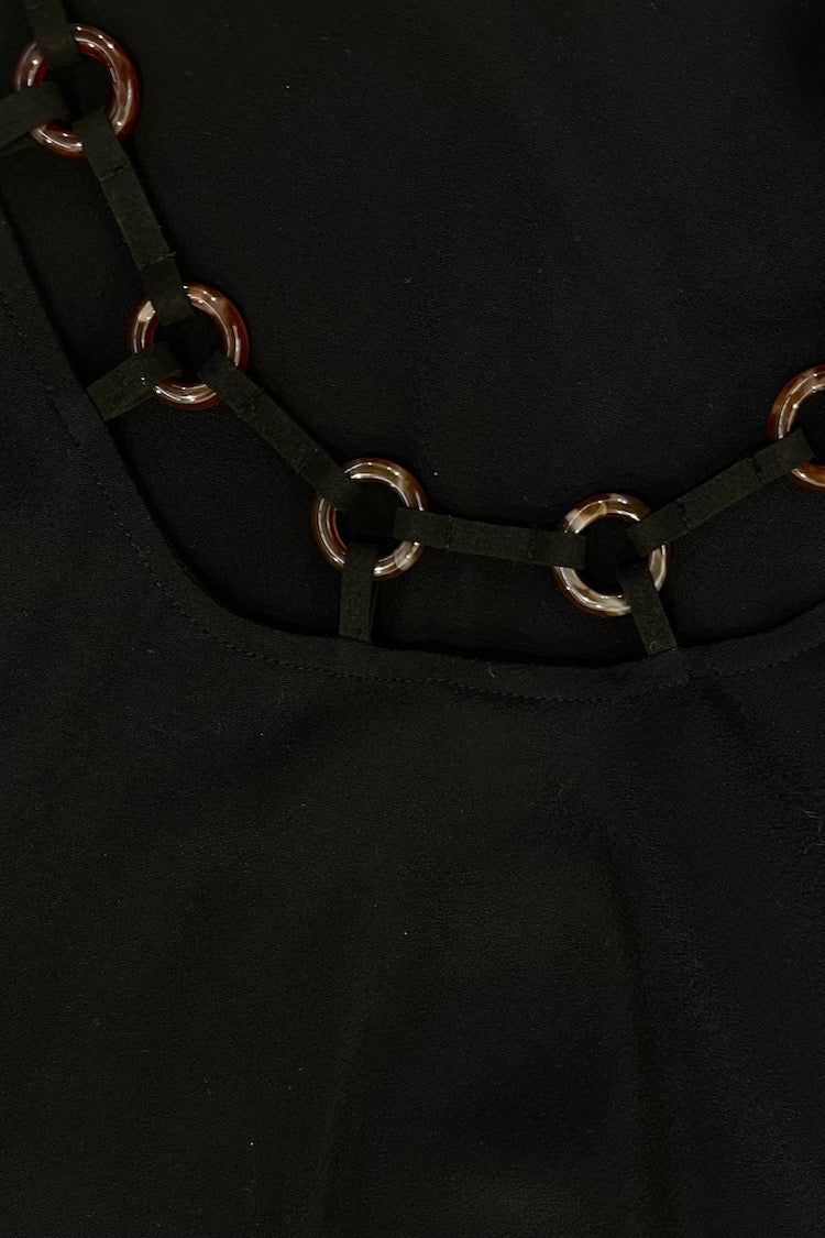 VRG GRL Her Hypnotic Bias Cut Mini Dress // Black sold by Verge Girl product image thumbnail 5