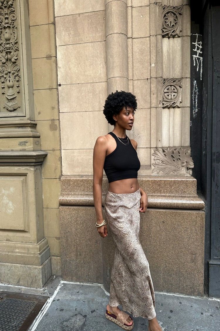 Italian Streets Bias Cut Maxi Skirt Leopard sold by Verge Girl product image thumbnail 3