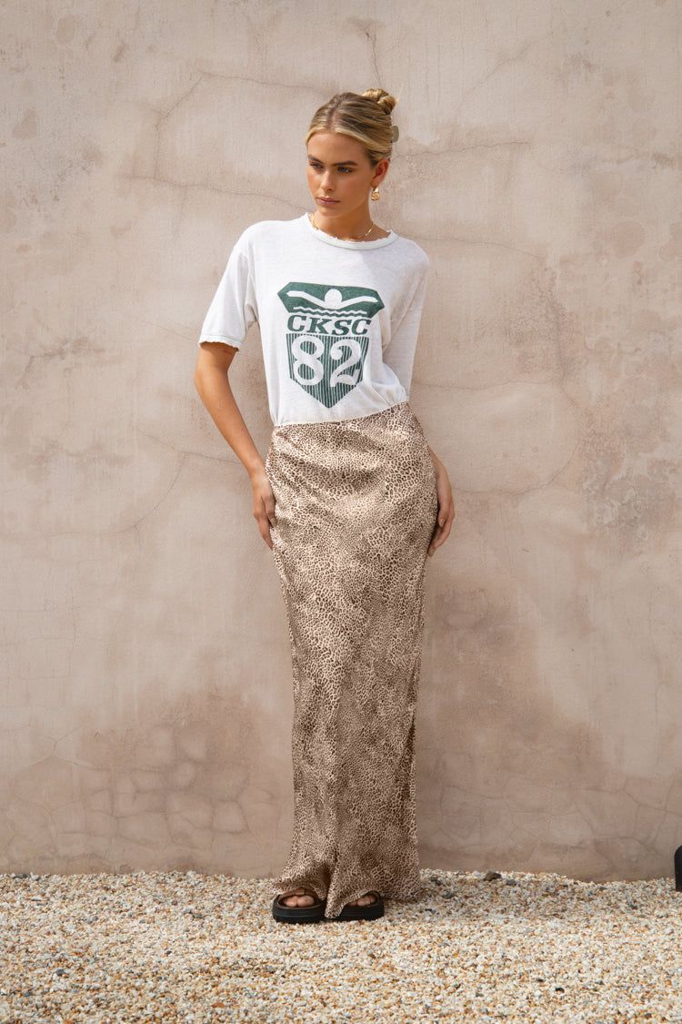 Italian Streets Bias Cut Maxi Skirt Leopard sold by Verge Girl product image thumbnail 8
