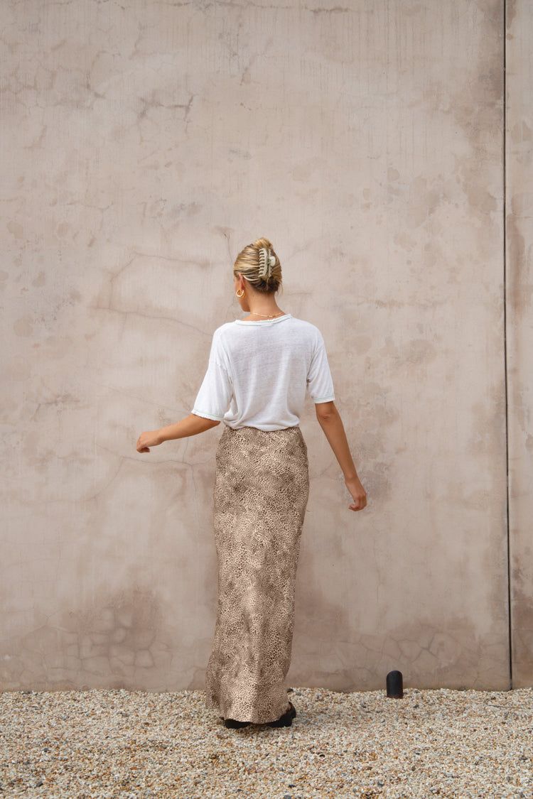 Italian Streets Bias Cut Maxi Skirt Leopard sold by Verge Girl product image thumbnail 4