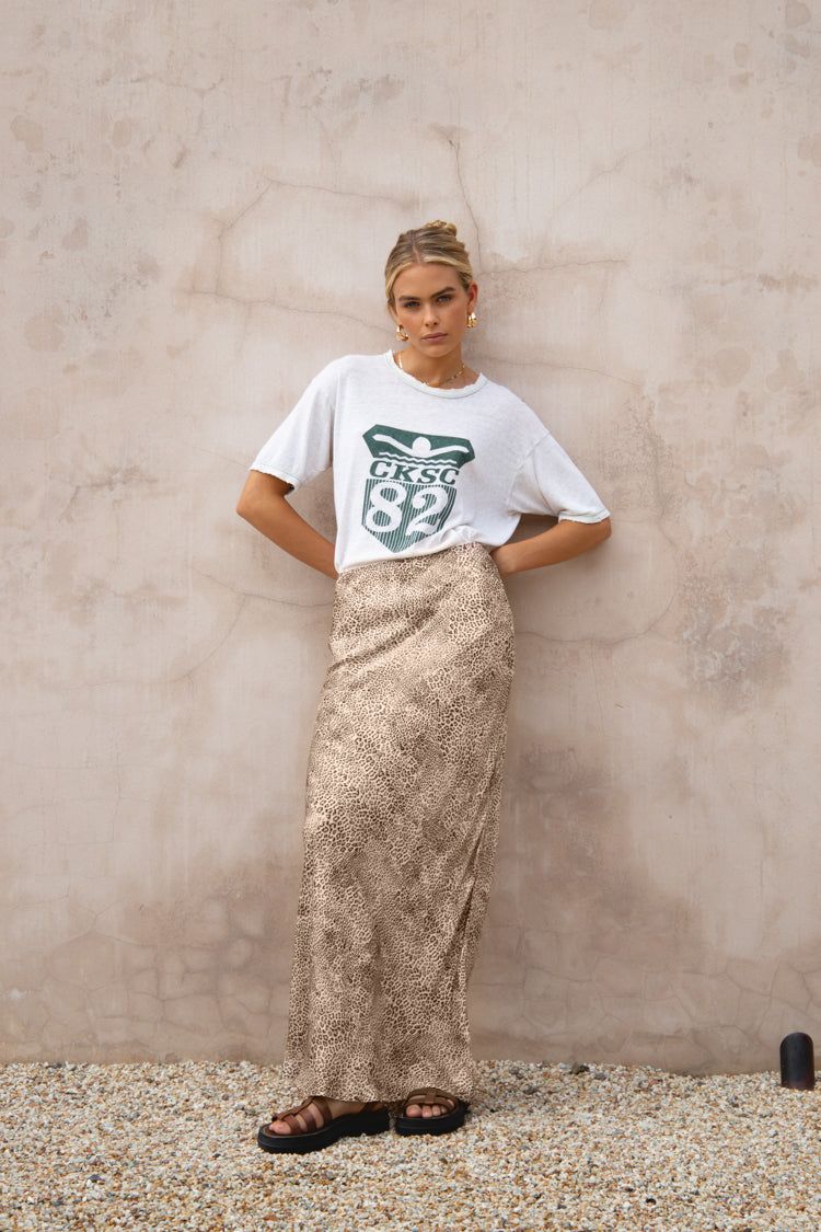 Italian Streets Bias Cut Maxi Skirt Leopard sold by Verge Girl product image thumbnail 6