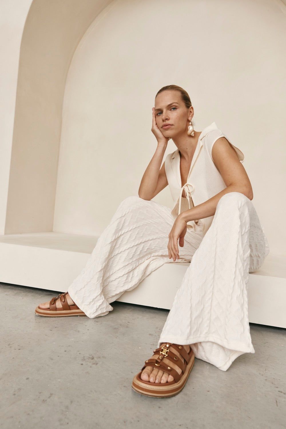 Lottie Pants Cream sold by Verge Girl product image thumbnail 5